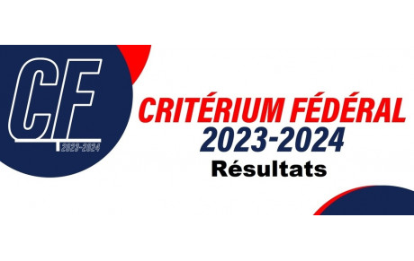 Résultats Critérium Fédéral Tour3