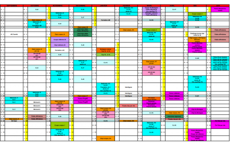 Calendrier 2024 / 2025