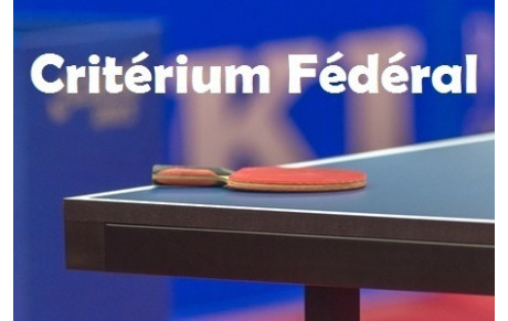 Critérium fédéral 2024/ 2025 - Résultats Tour 2